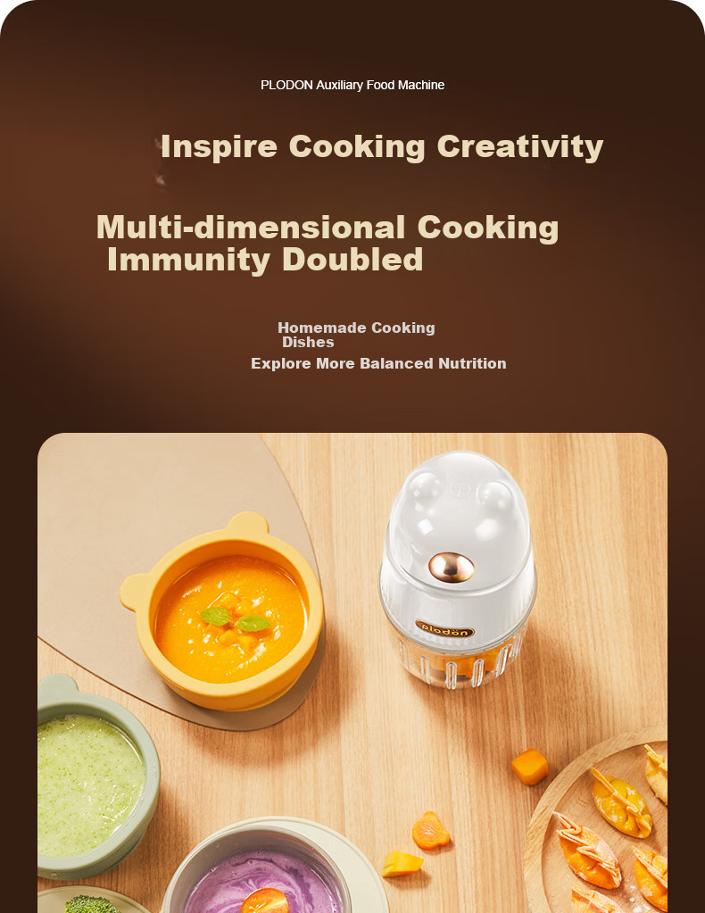 PLODON Baby Food Processor, Infant Food Grinder And Mixer, Multifunctional Baby Food Preparation Machine 16