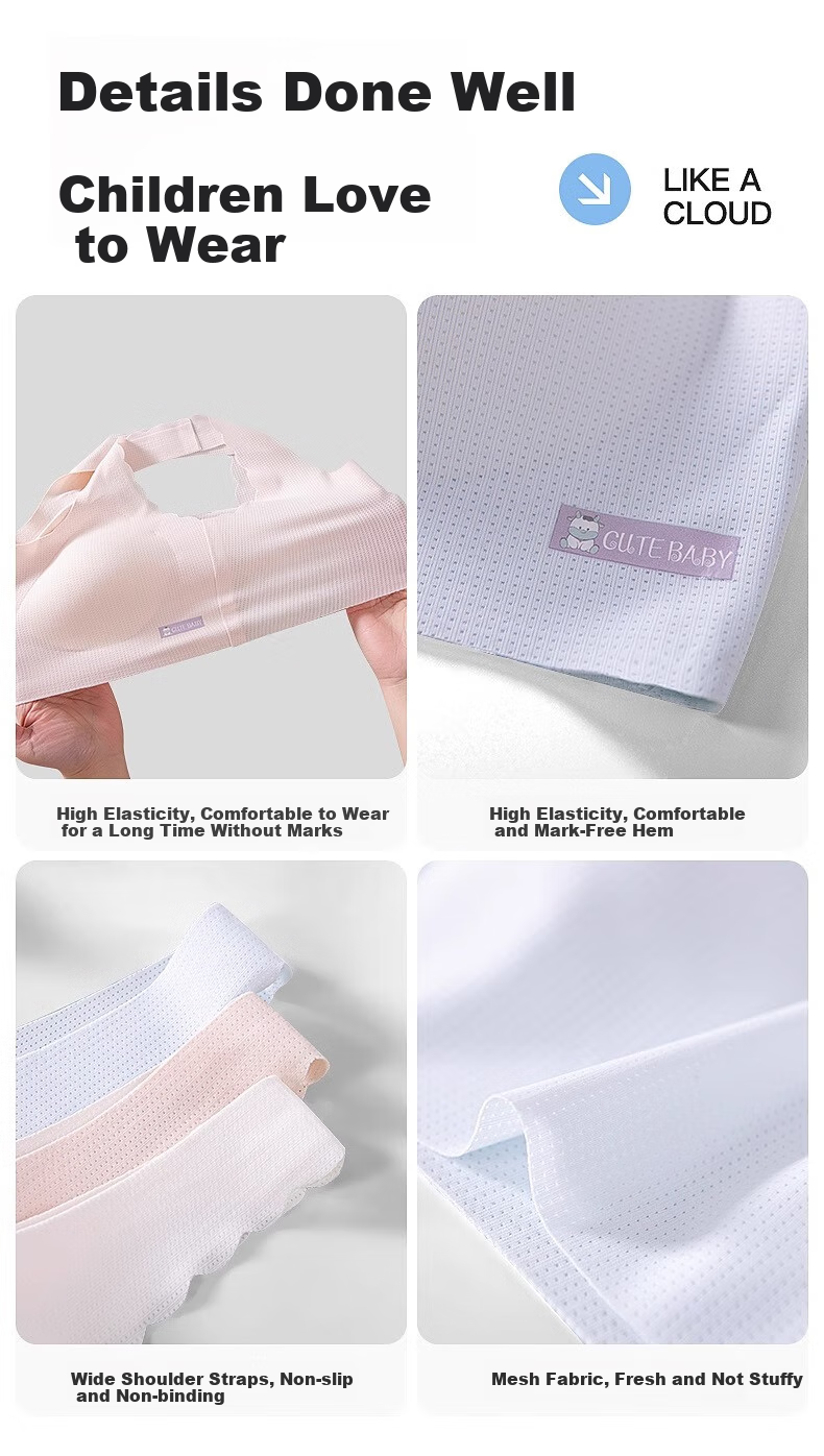 Dushiliren 26 New Girls' Underwear, Full Stage Girls' Vest, Student Puberty Comfortable Modal Bra, Thin Style 14