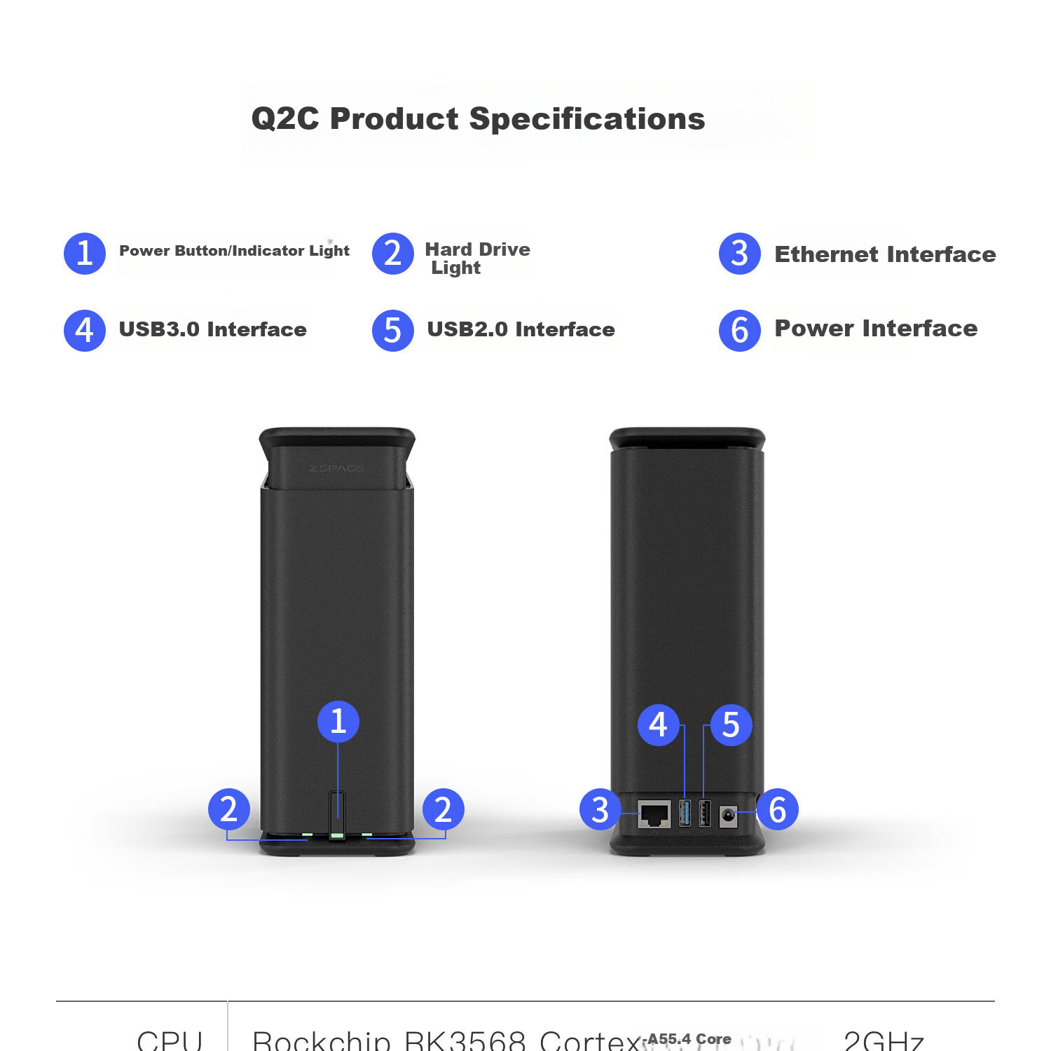 Jikongjian Private Cloud Q2C Quad-Core Dual-Bay NAS Network Storage Smart AI Entertainment Audio-Visual Office Home Cloud Server, Compatible with Mobile Phones And Tablets, Suitable for IPhone 17 Series 33