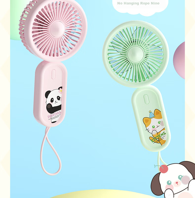 Ouliwen Small Fan for Desktop And Bed Use, Quiet USB Rechargeable Low Noise Portable Mini High-Power Electric Fan for Office Dormitory Air Cooler White 11