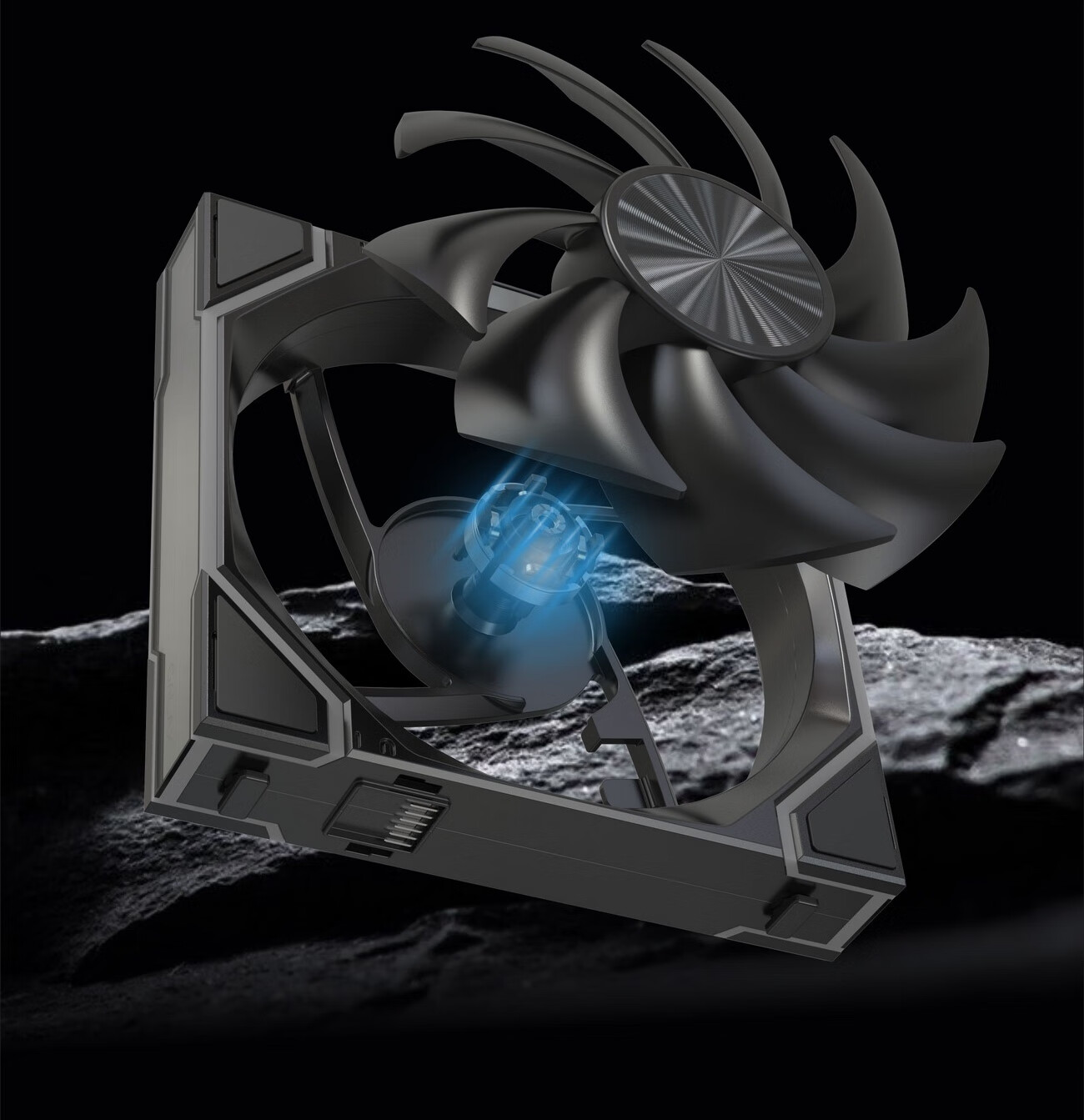 GALAX Aurora Block A125 12CM Case Fan Single Black Forward Direction (True Block Fan/ARGB/PWM/High Air Pressure/High Airflow) 6