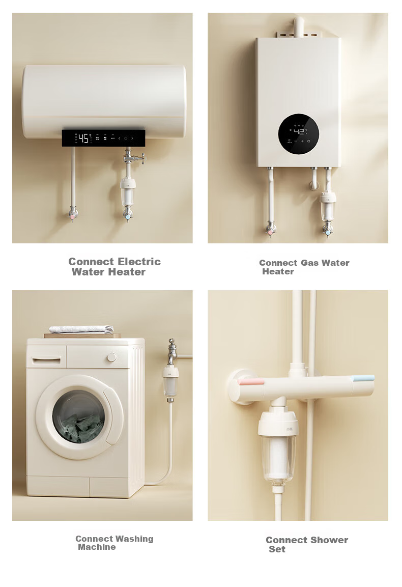 XiaoZhi [Price Protection 618] Pre-filter 3.6T/H Water Heater Water Purifier Tap Shower Skin Care Chlorine Removal Bath 1 Unit 1 Cartridge SQ05-W 8