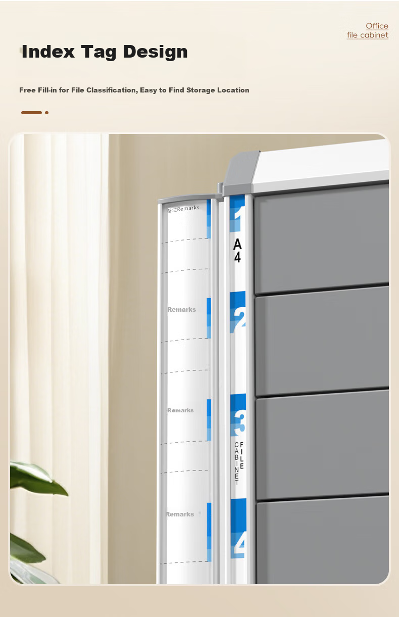 Jinlongxing Four-Tier File Cabinet, Desktop Office Storage Cabinet, Archive Cabinet, File Organizer Box, Office Supplies C99313C, Digital Full Network Low Price 10