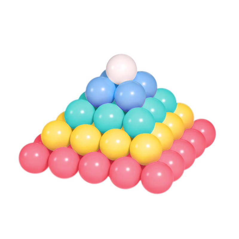 BG-BABYGO Ocean Ball Baby Toy Boba Ball Chewable Indoor Game Colorful Balls Upgraded to 7cm Size, 100 Pieces