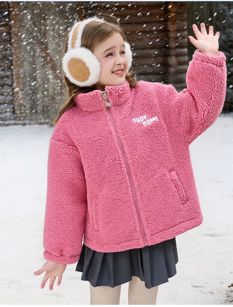Disney Girls' Fleece Jacket 2026 Winter New Children's Zootopia Warm Stand Collar Top 10