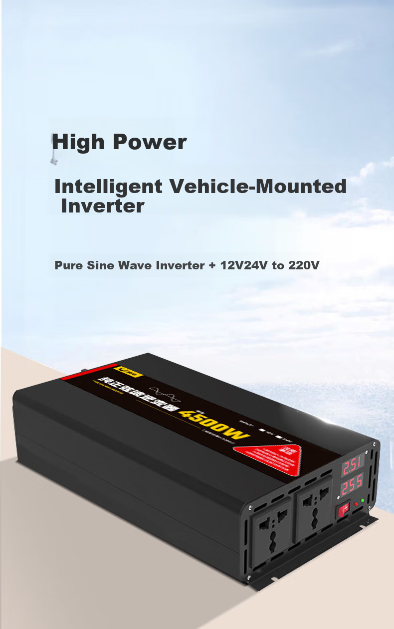 XIANNIAO Inverter, High Power 2200W, for Tricycles And Street Vendors, 12V to 220V Pure Sine Wave Power Supply, Outlet Converter 3