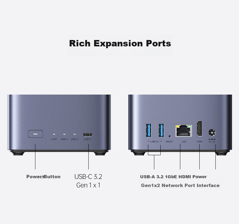 UGREEN Private Cloud DH2300, 8GB Dual-Bay NAS Network Storage, Personal Cloud AI Home Hard Drive Server, Mobile NFC One-Touch Connection, Photo Album Backup, Phone And Tablet Expansio 47