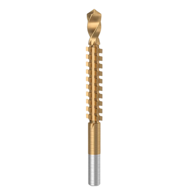Yanran Multifunctional Serrated Twist Drill High-Speed Steel Saw Drill Combined Punch Slotting Serrated Drill Bit [6.5mm] 2 Pieces