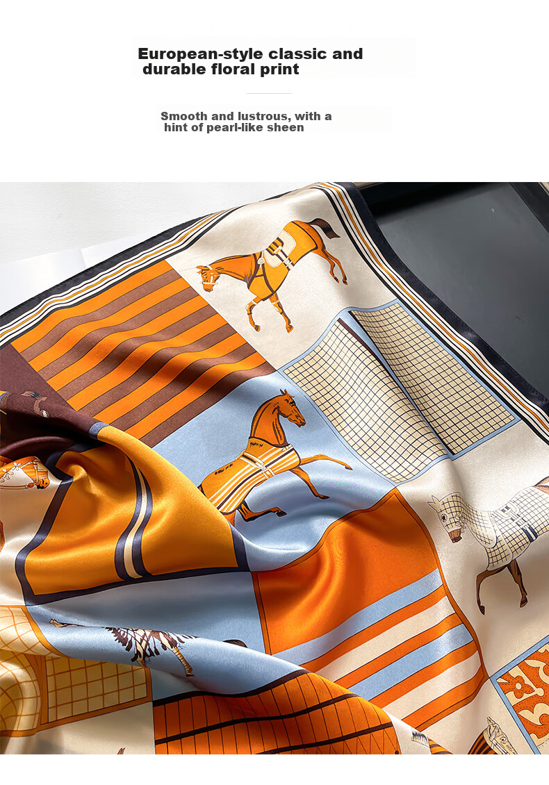 Hangsilu Silk Scarf for Women, Mulberry Silk Square Scarf, Birthday And Holiday Gift for Ladies, Mothers, And Teachers 5