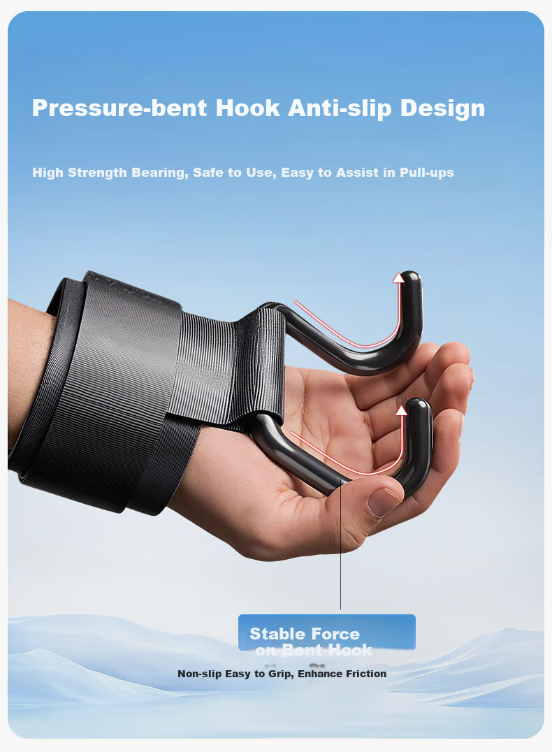 Qituozhe Pull-Up Assistance Hook, Wrist Support Hook, Anti-Slip Iron Hook, Single Bar Auxiliary Device, Lumbar Traction, Hanging Stretching 4