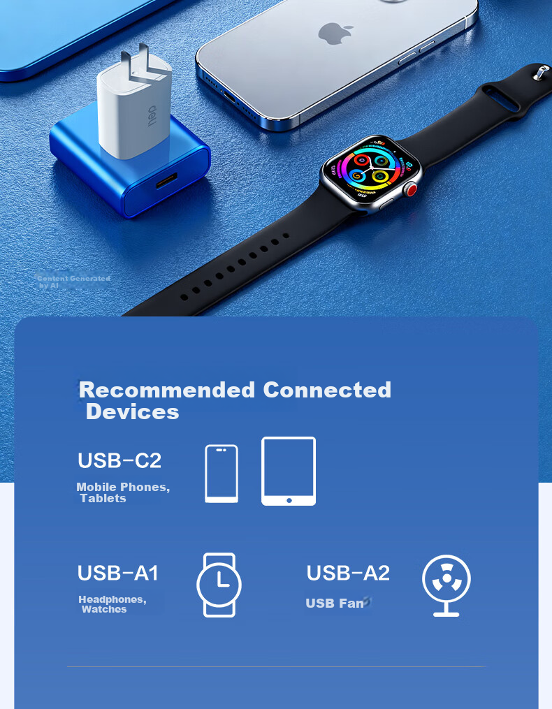 Deli Charger Set: PD20W GaN Fast Charging Adapter + 1.2m Type-C to Lightning Data Cable for Apple IPhone 8-14 Series Phones And IPad, Earphones 11