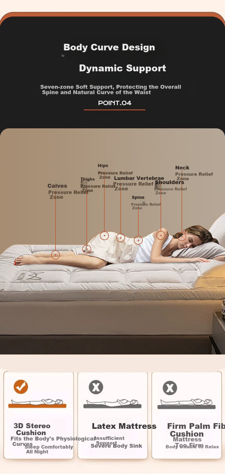 MiiOW Five-Star Hotel Mattress Cover, Soft Pad for Home Use, Bed Mat, Double Tatami Mat, Quilt, 1.5x2 Meters 7