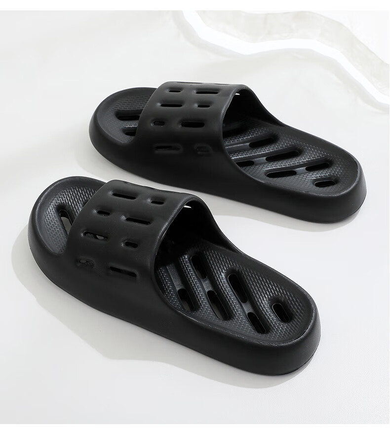 Ganmai Bathroom Slippers Men Indoor Home Shower Non-Slip Quick-Dry EVA Odor-Resistant Sandals Women Khaki Size 43-44 3