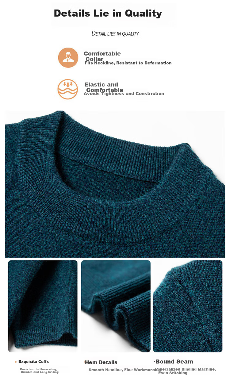 Hengyuanxiang [Contains Wool] Men's Short-Sleeve Sweater, Autumn And Winter Semi-Turtleneck, Middle-Aged Men's Knitted Base Layer, Floral Pink, 3XL 2