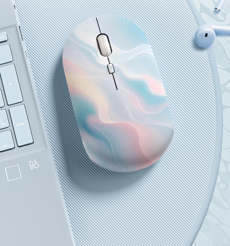 HP Wireless Mouse Chinese Style Silent Office Home Mouse for Women Laptop Dual Mode Bluetooth USB Plug and Play Rechargeable 3