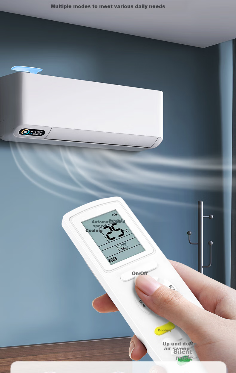 Dongpuli Compatible with Gree Air Conditioner Remote Control for Floor-Standing And Wall-Mounted Units, All Models YBOF2 YADOF YAPOF YAPOF3 Universal 9