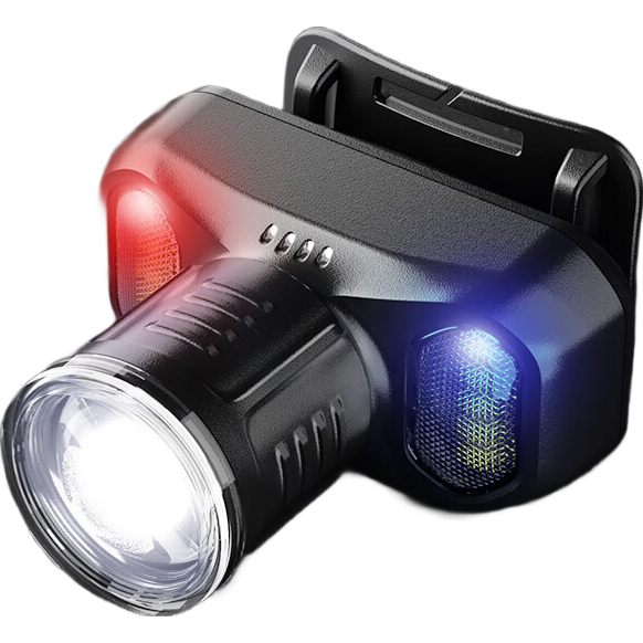 JD Jingzao Telescopic Zoom Headlamp Outdoor Headlight Head-Worn Rechargeable Camping Fishing High Brightness Long Battery Life