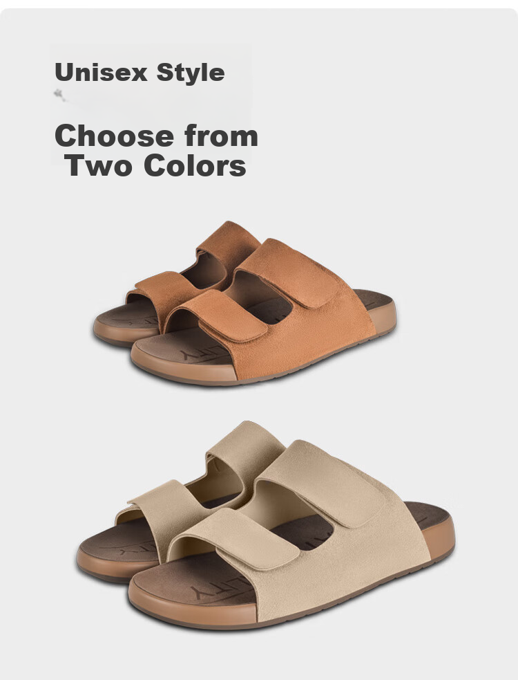 JD Original Bokun Outdoor Sandals, Non-Slip Soft Sole Slippers for Women, Summer New Style, Light Brown, Women's Size 36 4