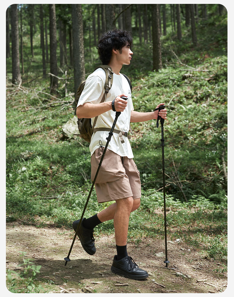MOBIGARDEN Expedition Hiking Pole Outdoor Aluminum Alloy Folding Trekking Pole NX25667012 Lava Orange 13