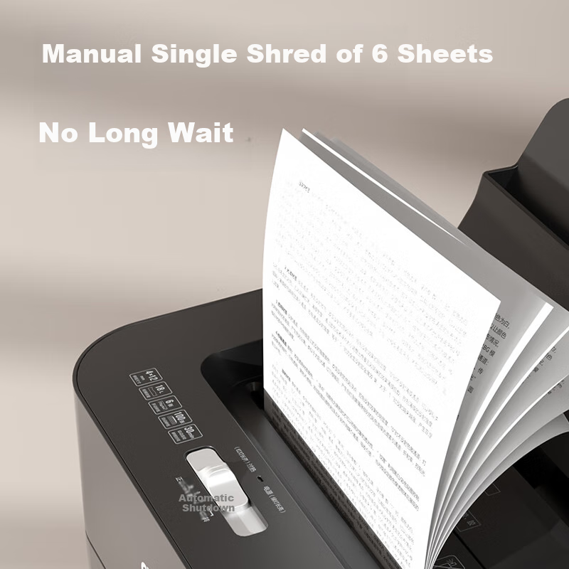 Deli Automatic Paper Shredder, 100 Sheets, 30 Minutes Continuous Shredding, 4-Level Confidentiality, Large Powerful Office-Specific Document Shredder, 18L Tray-Style 14501