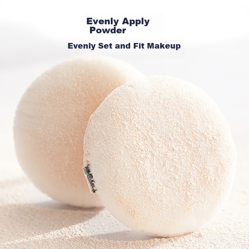 Пуховка для пудры Meifuyu Double-Sided Velvet Long Pile Setting Powder Puff, Flocked Powder Puff, Loose Powder Puff with Storage Box MF8839