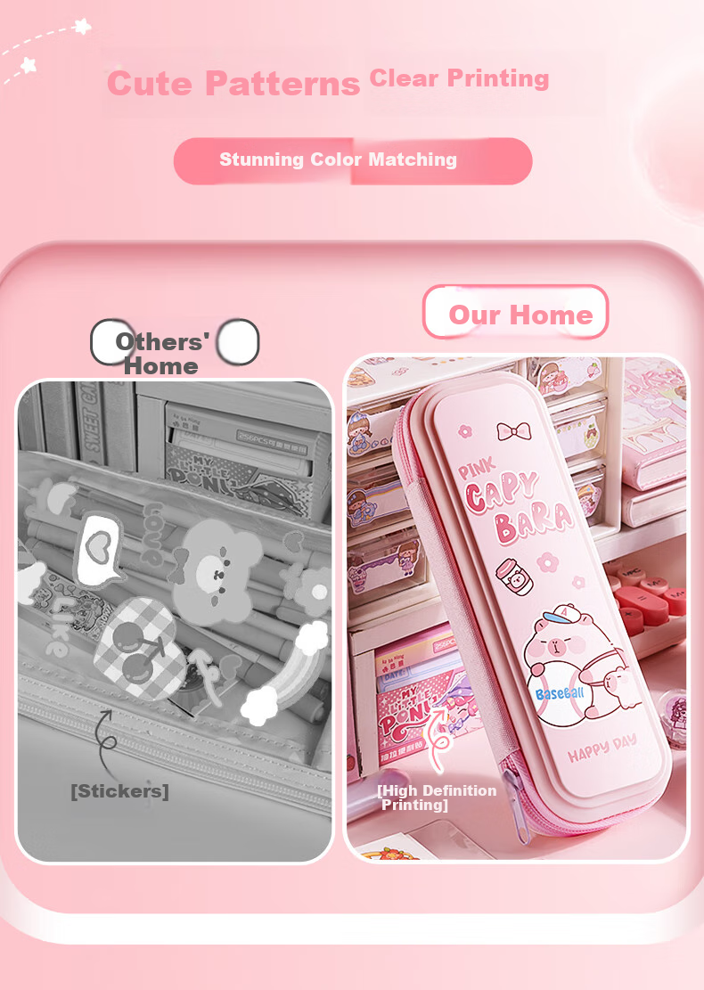 Kabaxiong Detachable Bubble Ball Double-Layer Pencil Case, Smooth Opening And Closing, High Aesthetic Value, Large Capacity Stationery Pencil Case for Students, Back-To Essential for Girls 5