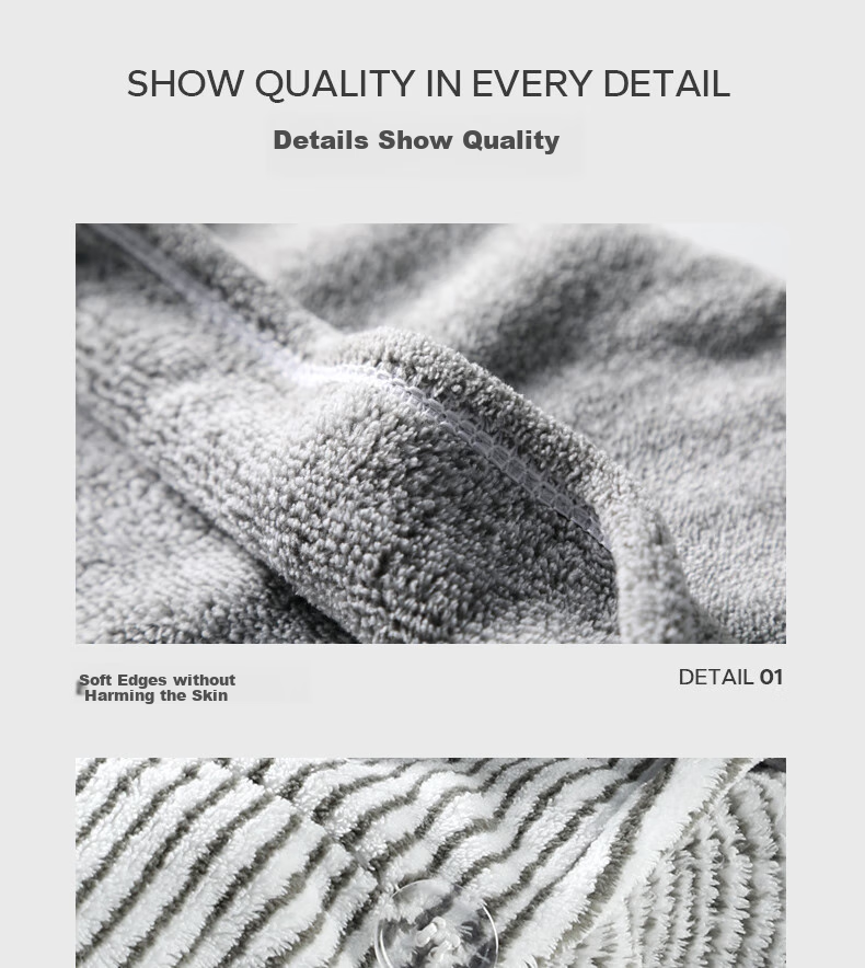 Wuyinliangpin Quick-Drying Hair Towel, Highly Absorbent, A-Class, Thick And Large, Skin-Friendly, Soft, 2026 New Style Face Towel for Wome 9