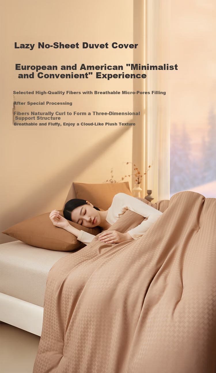 JD Original Thick Comforter, Straight Cover Quilt, Class A Antibacterial, No Washing Required, No Duvet Cover Needed, Warm And Fluffy, Autumn And Winter Quilt, 2*2.3m, Warm Gray 2