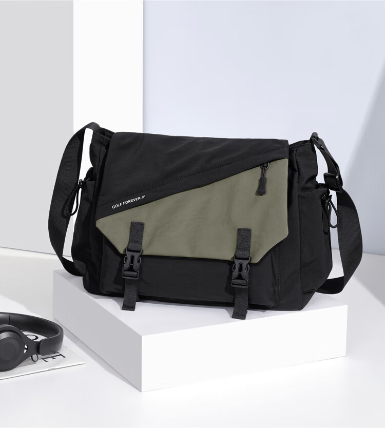 GOLF Lightweight Waterproof Crossbody Shoulder Bag for Men and Women, Outdoor Cycling Sports Bag, Phone and iPad Holder, Student Bag 8