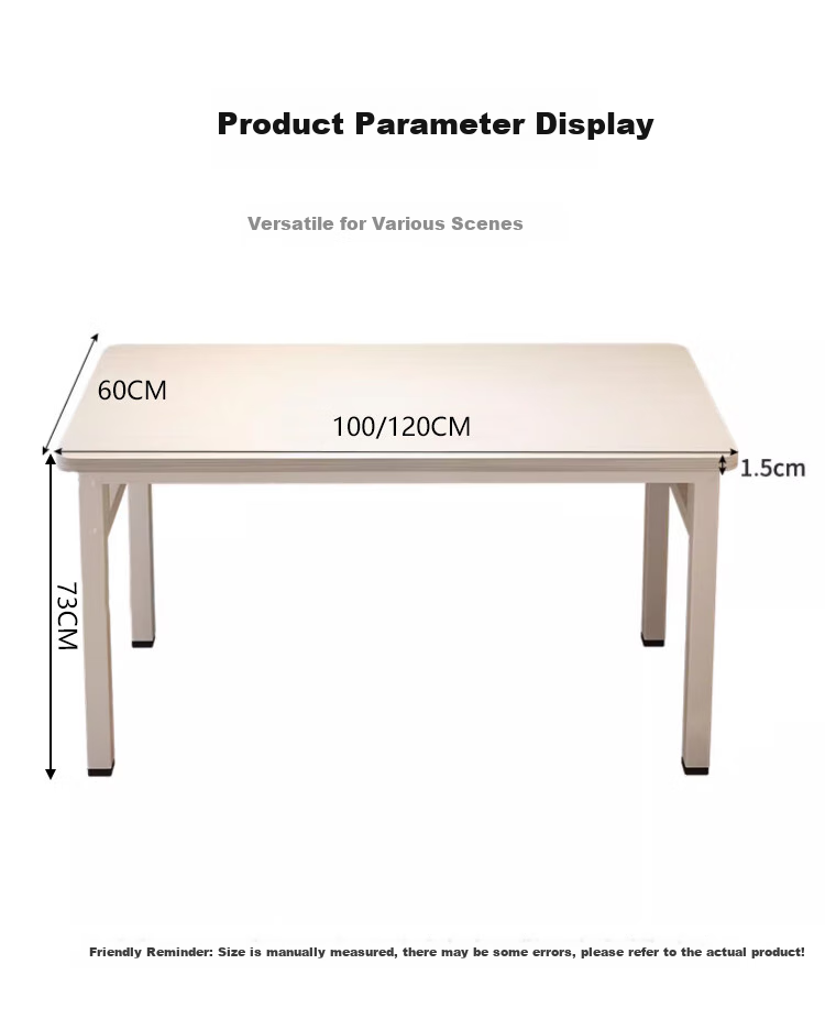 Jingcai Computer Desk, Desktop Study Table, Dining Table, Office Desk, Long Table, Conference Table JDZ01 White 1 Meter 11