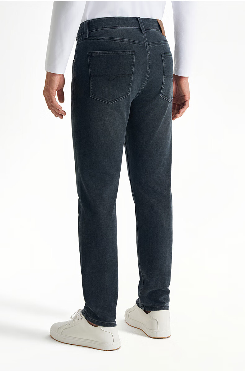Shirt Lao Luo [Travel No.8] Fleece-Lined Warm Denim Jeans 249X0W801N Denim Gray 30 -98 18