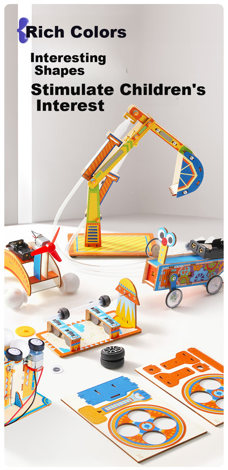 Merry Childhood Space Kids Science Experiment Kit Elementary Physics DIY for Boys Ages 7-10 61 Children's Day Gift 14