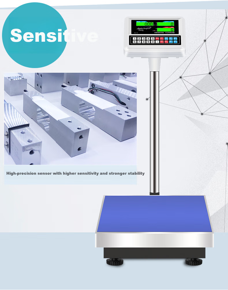 Yingheng Precise Electronic Scale, Platform Scale for Market Use, High-Precision Foldable Electronic Scale, Pricing Scale, Weighing Scale, 150kg Capacity 2