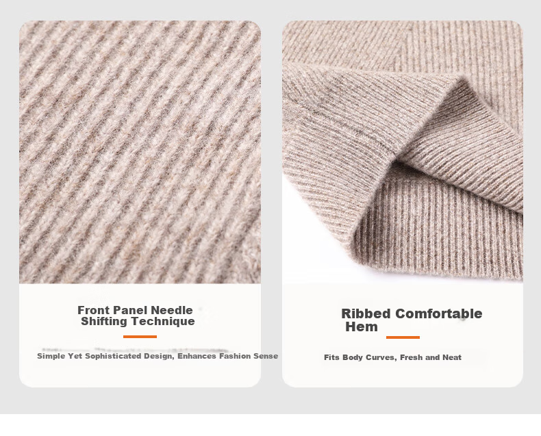 Hengyuanxiang Men's 100% Pure Wool Sweater, Thick Knit Pullover for Autumn And Winter, Round Neck Base Layer, Knitted Sweater 5