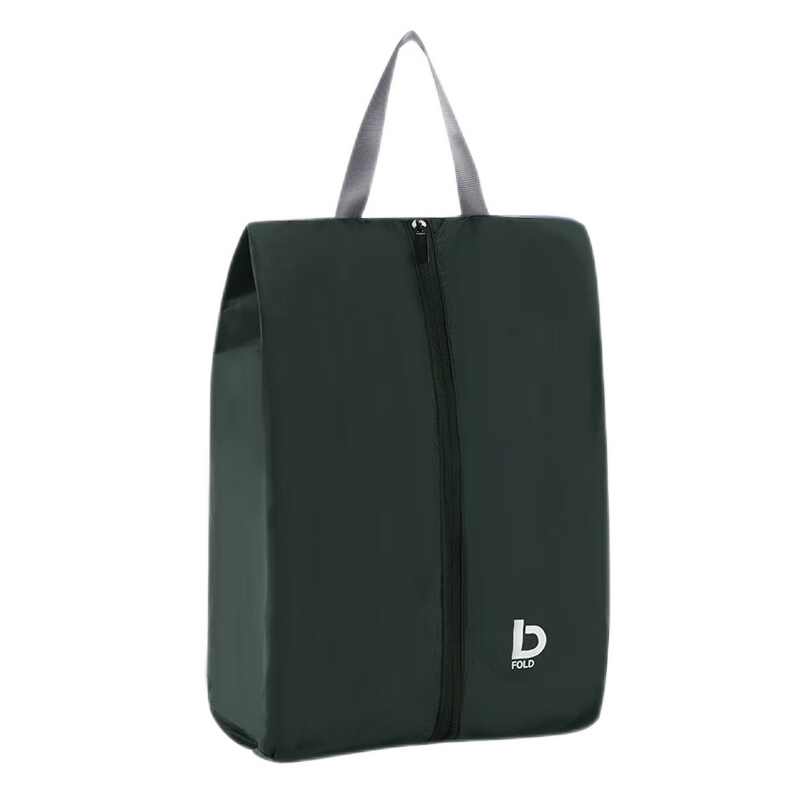 Etravel Shoe Storage Bag Travel Business Trip Zipper Clothes Socks Underwear Organizer Dustproof Sneaker Cover Dark Green