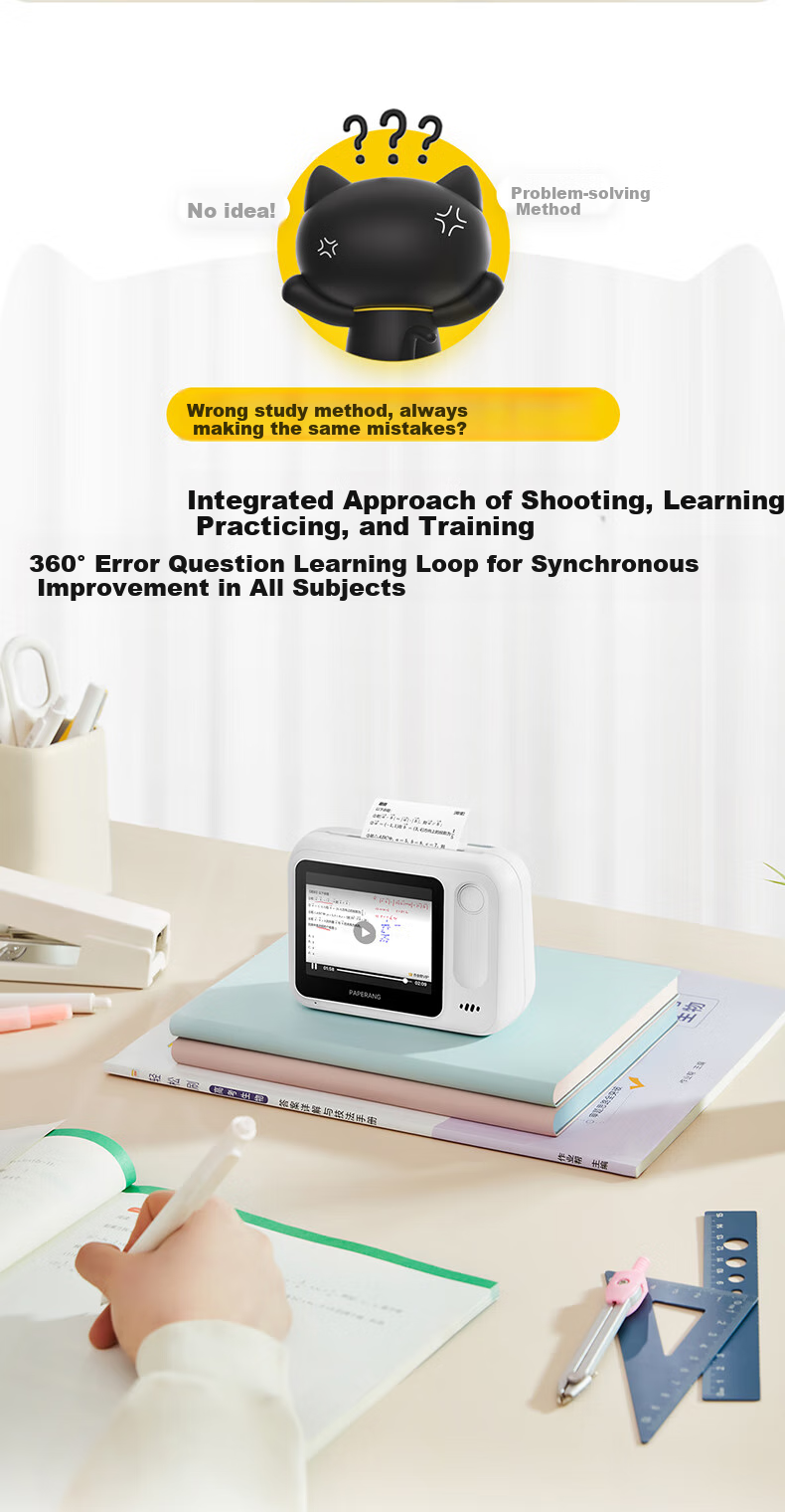 MiaoMiaoJi N2 Pro Inkless Printer - Standalone Instant Printing, Homework Helper for Middle and High School Students, Inkless Thermal Printer with 64GB Storage 7