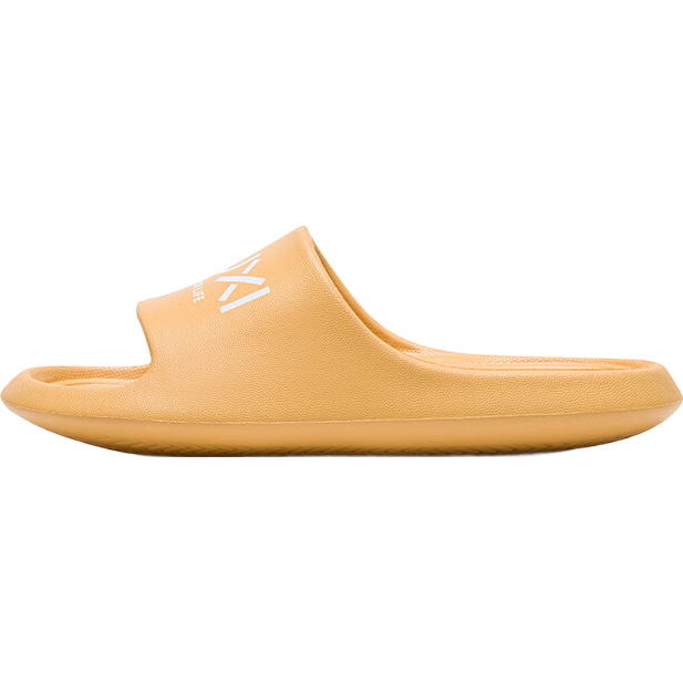 Puxi Banana Letter Print Trendy Slippers Non-slip EVA Material Couple Unisex Yellow Size 35-36