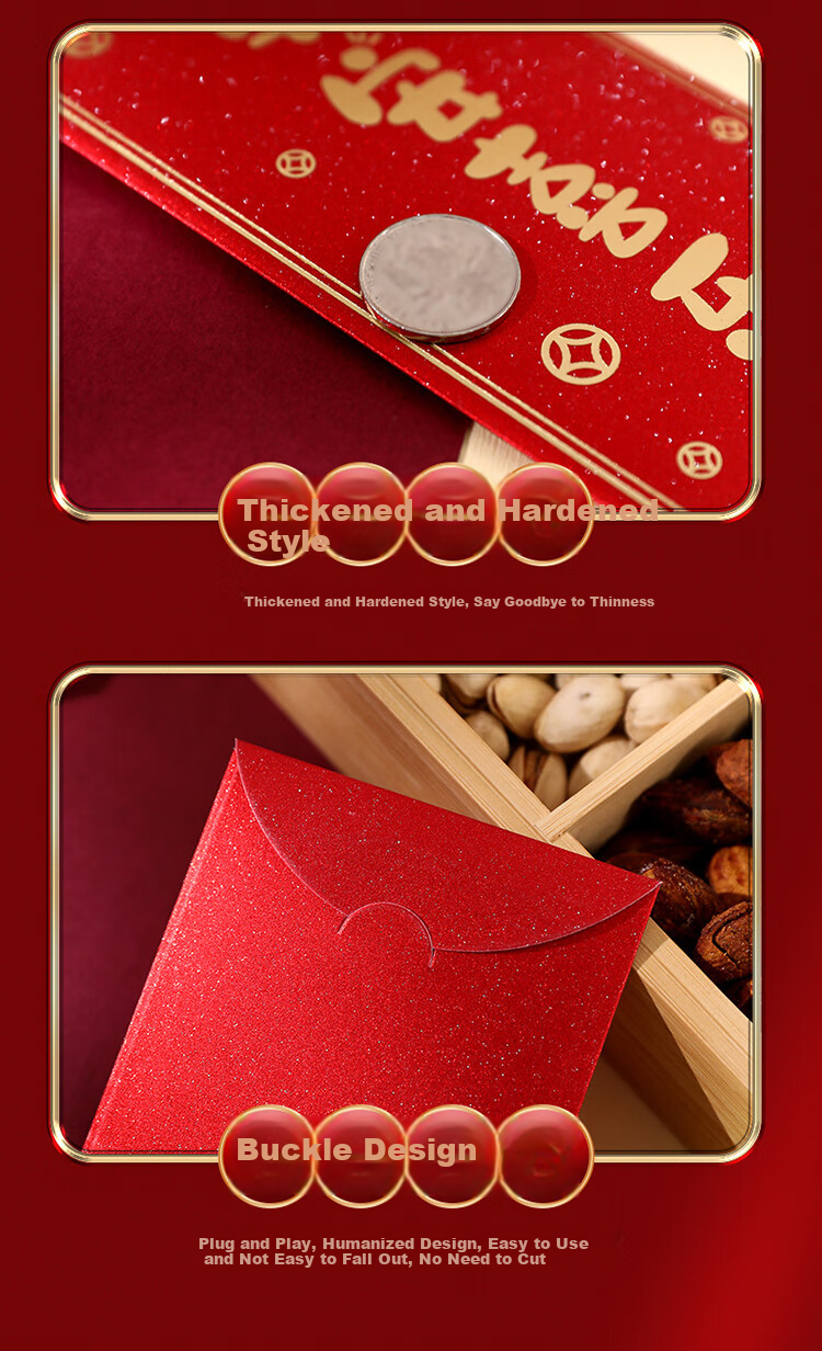Qingwei Birthday Red Envelopes, Pack of 12, for Baby's Birth, Full Moon, First Birthday, Red Envelopes for Birthday Party, Happy Birthday 6