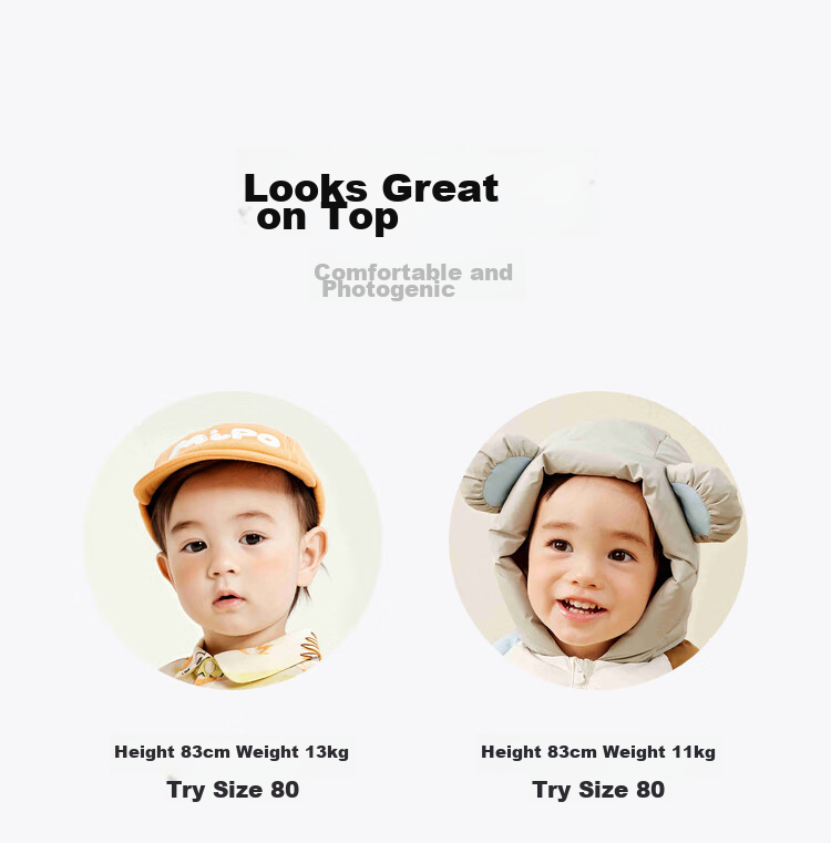 Minibala Newborn Baby down Jacket Onesie, Outdoor Wear for Boys And Girls, White Duck down Winter Coat 9