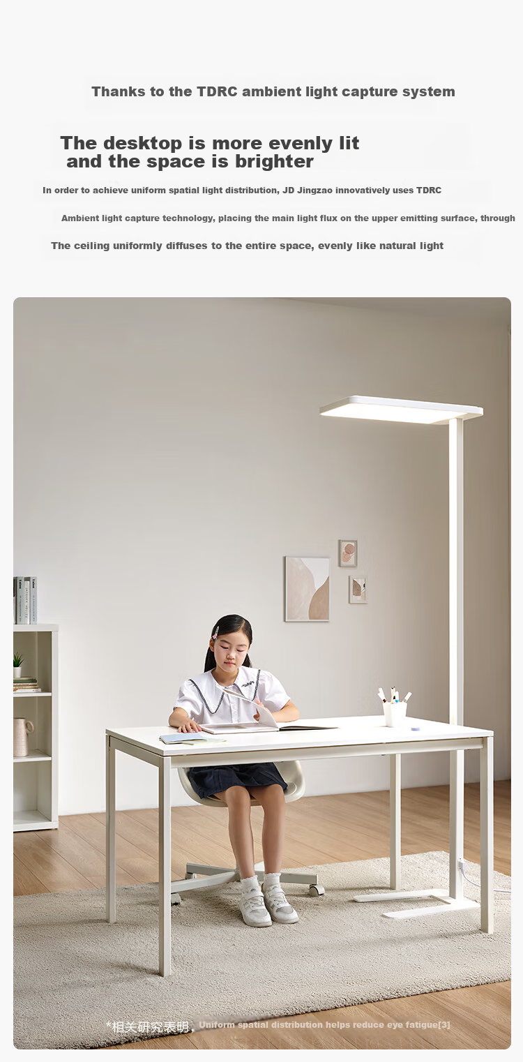 JD Original Giraffe Lite2 Floor Lamp, Eye-Protecting Study Desk Lamp with Motion Sensor Switch, Standing Lamp 7