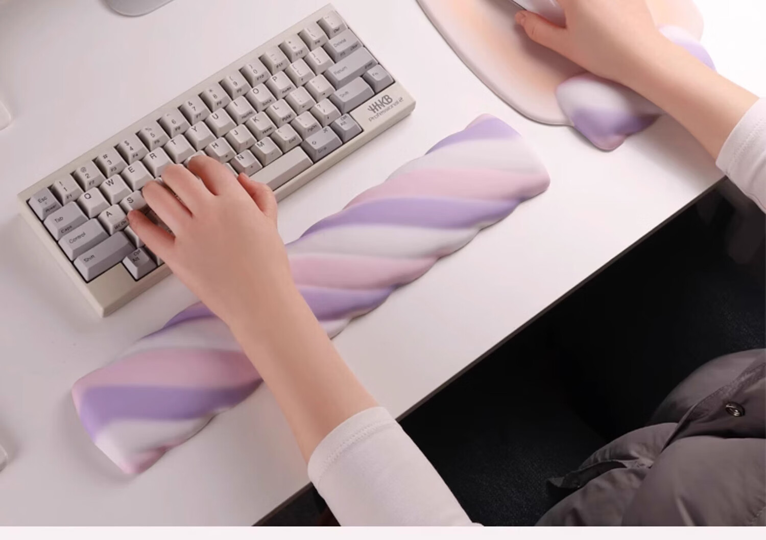 KPTE Creative Lollipop Keyboard Wrist Rest Mouse Pad Silicone Ergonomic Memory Foam Office Mat Cute Girls High-Value Ins Style 8