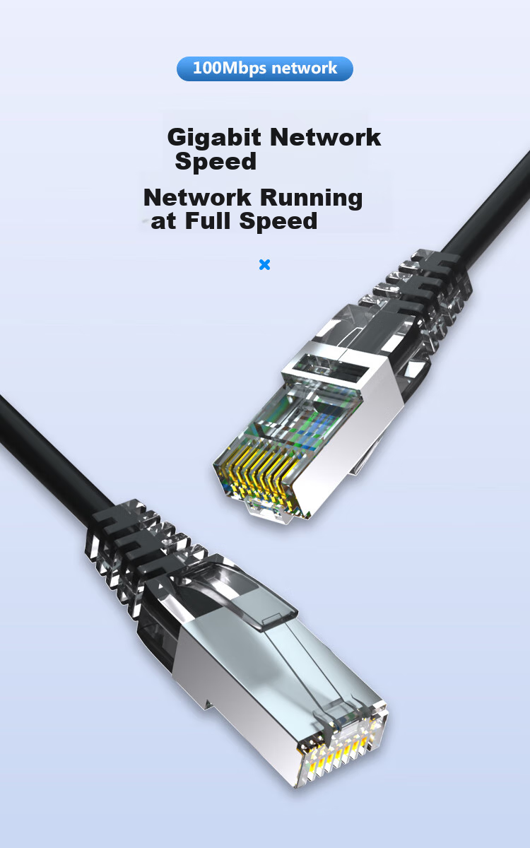 BOSENDE Outdoor Ethernet Cable Cat5e 90 Meters, Home Network Cable Waterproof Sun-Resistant Cold-Resistant with RJ45 Connectors Cat5 Unshielded Network Cable BSD-CPY5 1