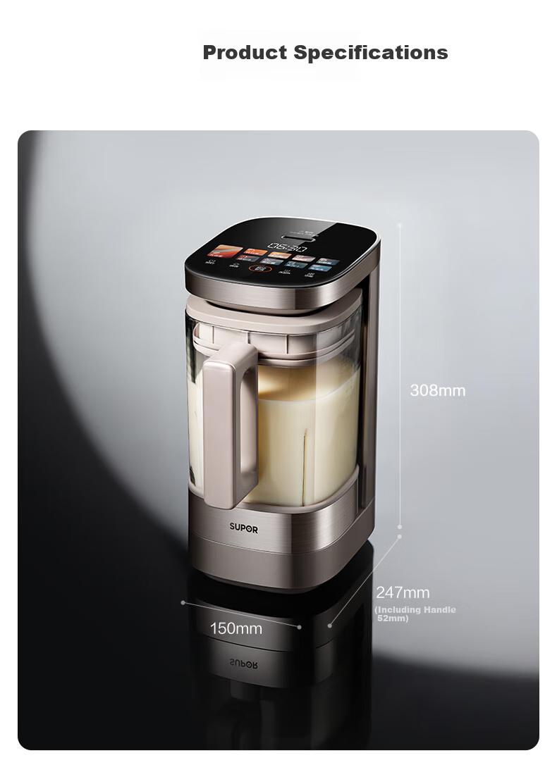 SUPOR New Model 0 Coating Small Cube Silent Blender Flagship Edition, Home Automatic Multifunctional Baby Food Processor, 1.75L Variable Frequency Quiet Juicer Soy Milk Maker SP925R 38