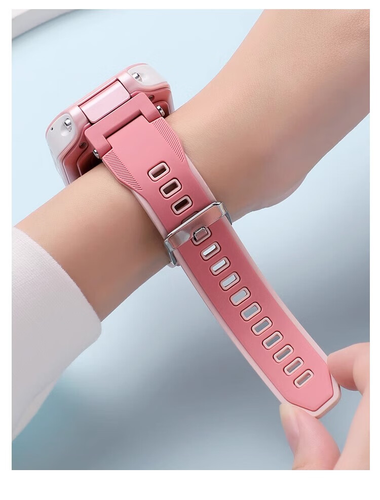 Iboann Liquid Silicone Strap for Huawei Children’s Watch 5X/5X Pro, Cartoon Printed Soft Comfortable Replacement Band for Smart Phone Watch, Unisex Student Wristband 4
