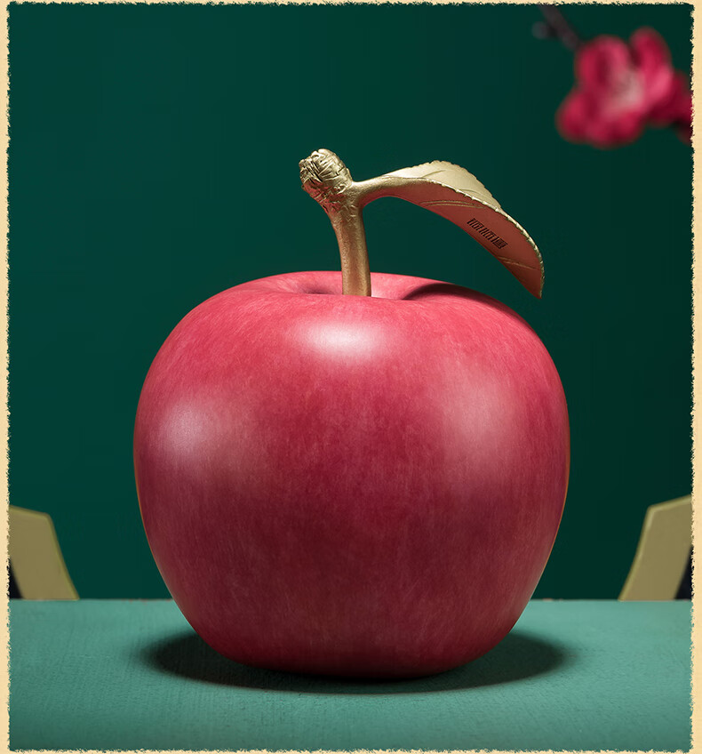 Master Tong "Auspicious Apple" Living Room Peace Apple Copper Ornament Home Decoration Craftsmanship 9