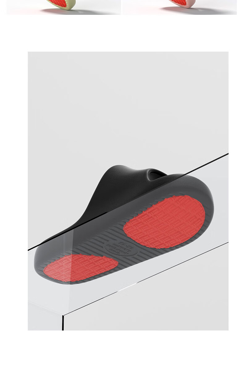 Yuzhaolin Elderly Non-Slip Slippers Unisex Home Bathroom Shower Odor-Resistant Cool Slippers YG444 Black Size 42-43 7