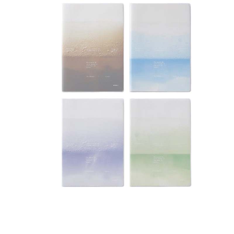 M&G B5/72-Sheet Plastic Cover Notebook Stationery High-Quality Error Correction Notebook Student Diary Exam Essential Set of 4 JB-8005