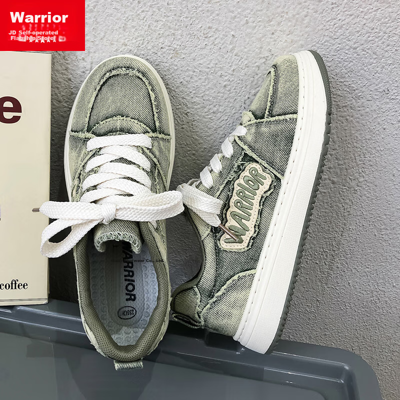 Warrior Women's 2026 Spring Autumn Fashion Sneakers Classic Versatile Retro Casual Shoes Dark Gray Size 38