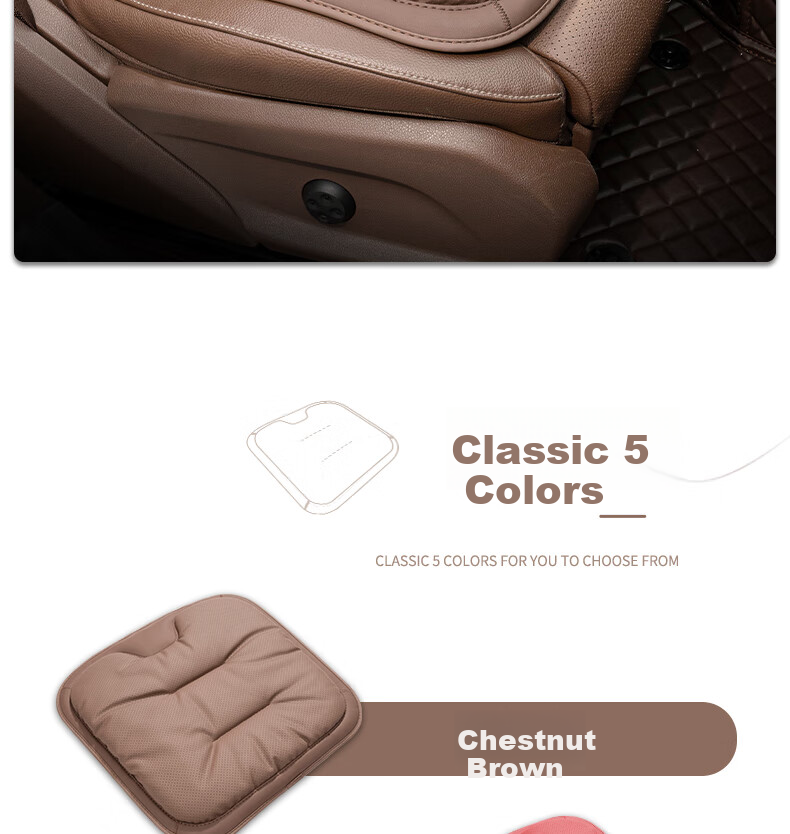 Fanyejia Luxury Car Seat Cushion, All-Season Universal Single-Piece Seat Cover, Specially Designed for Mercedes-Benz And BMW, Breathable Car Seat Pad 7