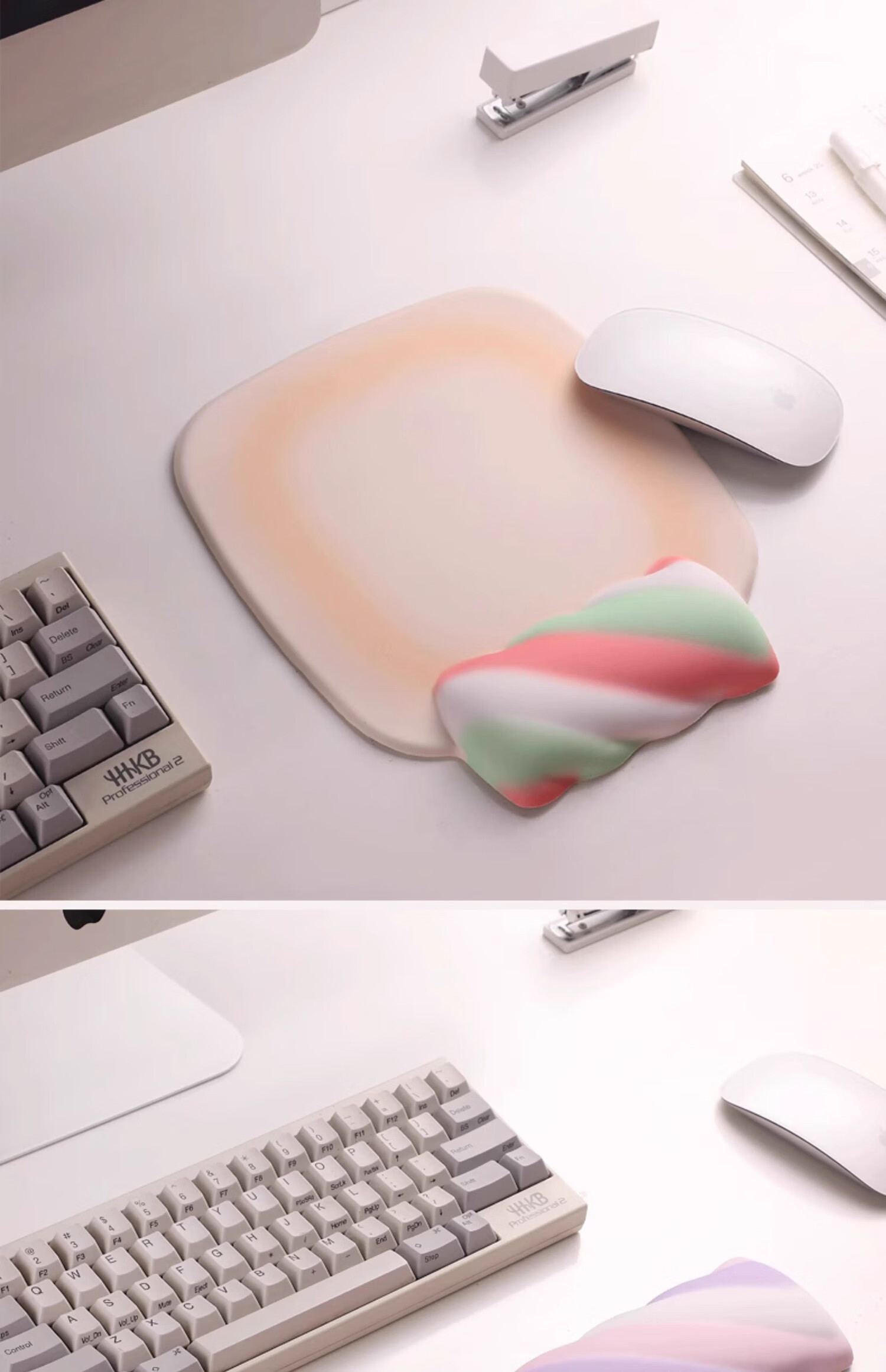 KPTE Creative Lollipop Keyboard Wrist Rest Mouse Pad Silicone Ergonomic Memory Foam Office Mat Cute Girls High-Value Ins Style 5